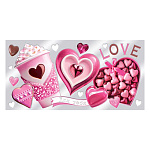 Конверт для денег " Мир открыток " 2-17 Для тебя, Коробка конфет, кофе, сердце, 165*85мм, фольга, текст