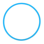 Обруч " Совтехстром " d=80см, голубой, облегченный, пластик