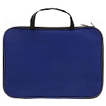 Папка с ручками молния вокруг А4, ткань, 1 отделение 20мм синяя " Пчелка " 350*275*20мм папка менеджера