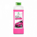 Автошампунь 1л " Grass " Active Foam Pink, концентрат для бесконтактной мойки