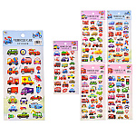 Наклейки детские " Mazari " А6 Машинки, 10*22см, 3D, 6 дизайнов, пластик