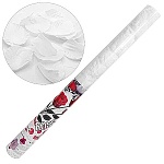 Хлопушка 28см, наполнение: искусственные белые лепестки роз