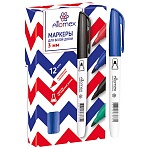 Маркер для доски " Attomex " синий 3мм пулевидный наконечник