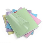 Тетрадь с пластиковой обложкой А5 24л линия " Erich Krause " Классика CoverPrо, офсет, на скобе, скругленные углы, 5 дизайнов в спайке