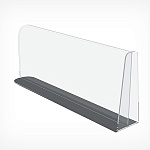 Разделитель пластиковый на T- основании DIVT-T-150-TM, высота 150мм, длина 480мм, магнитное основание