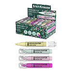 Текстовыделитель 0,6-3,0мм, фиолетовый, розовый, бирюзовый, желтый, V-22 Floral Soul " Erich Krause " картонная упаковка