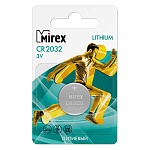 Батарейка " Mirex " CR2032 литиевая, блистер