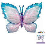 Шар фольгированный фигурный " Браво " 40"/102см Бабочка нежная