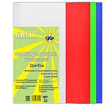 Обложка для учебников " KWELT " ПЭ 220*470мм 150мкм универсальная, с цветными клапанами