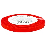 Лента атласная " KWELT " 6мм*22,85м красная