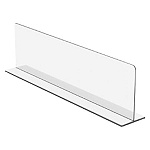 Разделитель пластиковый на T- основании DIVT-80, высота 80мм, длина 280мм