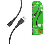 Кабель сетевой USB - Type-C " Smartbuy " S40 черный, 1м, 3A, силикон