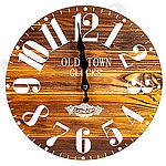 Часы настенные " Миленд " d=30см Кантри, питание от 1 батарейки АА, батарейки в комплект не входят, материал- МДФ, пластик, картонная упаковка