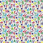 Упаковочная бумага " Миленд " 70*100см 10 листов, Буквы, в рулоне, 90г/м2