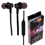 Наушники " FaisON " SQ02 черные, внутриканальные, беспроводные, Bluetooth 5.0, кабель для зарядки USB, регулятор громкости на проводе