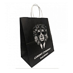 Пакет бумажный " ПЗБМ " 22*25*12см Самому сильному, крученые ручки