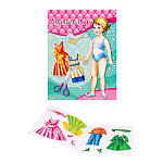 Кукла-вырезалка 162*215мм 8л " Проф-Пресс " Одень куклу. Супермодель, на скобе