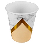 Набор стаканов " Миленд " 250мл, флоупак, Нежный мрамор, в наборе 6шт