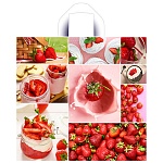 Пакет ПЭ " Миленд " с петлевой ручкой ПВД, 40*34см 70мкм Ягодный рай