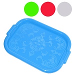 Поднос большой " Милих " 270*390мм, прямоугольный, пластиковый, ассорти (без возможности выбора цвета)