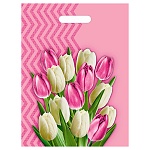 Пакет ПЭ " Миленд " с вырубной ручкой ПВД, 30*40см 30мкм Диана