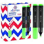 Текстовыделитель 1-4мм, зеленый " Attomex " картонная упаковка