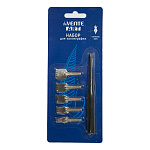 Набор плакатных перьев " deVente " Art 5шт, сталь, ширококонечные ( №4, 8, 10, 12, 15 ) с держателем, в блистере