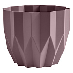 Кашпо " Миленд " Геометрия, 5,8л, Пыльная роза, h=19, d=23, пластик