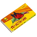 Пластилин " Лео " Ярко 6цв 120г со стеком, картонная упаковка