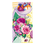 Конверт для денег " Мир поздравлений " 425 Без названия- Цвет, мороженое, 168*84мм, блестки в лаке