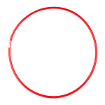 Обруч " Совтехстром " d=50см, красный, облегченный, пластик