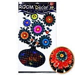 Набор наклеек 5D 37*68см Цветочная композиция