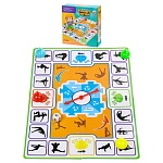 Игра настольная " Рыжий кот " Спорт игра, состав: игровое поле 37*27см, 4 фишки, 1 кубик, правила игры, картонная упаковка 21,3*21,9*4,8см, от 3лет