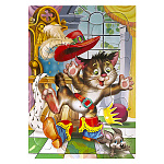 Пазлы " Антураж " Любимые сказки. Кот в сапогах, 7 элементов