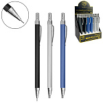 Карандаш механический " KWELT " 0,5мм непрозрачный пластиковый корпус, 3 цвета корпуса, с металлическим клипом, шоубокс