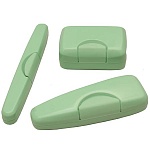 Дорожный набор " Миленд " Трио Мята в наборе: мыльница 8,5*5,3см, футляр для зубной щетки 19,5*2*2см, футляр для бритвы 15*4*1,5см, пластиковый