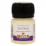 Краска акриловая " Decola " 20мл матовая ванильная