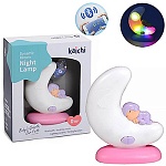 Ночник с датчиком освещенности " Kaichi " 11*15,5*3см, розовый, таймер работы, подключение к телефону через bluetooth, батарейки в комплект не входят, картонная коробка 19,5*24*6,5см