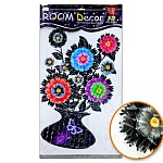 Набор наклеек 5D 37*68см Ваза с ромашками