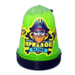 Слайм " Прихлоп " Флуоресцентный, лаймовый, капсула, 130гр