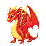 Плакат фигурный " Мир открыток " 0-35 А3 Новогодний- Дракон