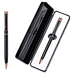 Ручка шариковая " Mazari " Bello B синяя 1,0 мм сменный стержень 99мм, пулевидный пишущий узел, поворотный механизм, металлический корпус, упаковка - футляр