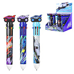 Ручка шариковая автоматическая " Mazari " Racing 10 цветов, 0,7мм, пластиковый корпус, цвет корпуса - ассорти 3 дизайна, картонный дисплей