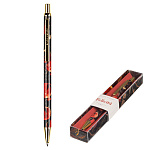 Ручка подарочная шариковая автоматическая " Bruno Visconti " Flora. Гранат синяя 0,7мм, толщина письма 0,5мм, металлический корпус, покрытие прозрачный лак, цвет корпуса - multicolor, металлический наконечник, металлический клип, подарочная упаковка