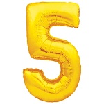 Плакат фигурный " Империя поздравлений " 941 А2 цифра 5, без отделки