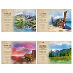 Альбом А4 48л спираль " Hatber " Планета Земля (ассорти), обложка- мелованный картон, тиснение, отрывные листы, блок- офсет 100г/м2, 5 дизайнов в спайке