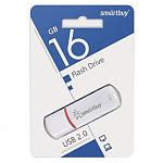 Флеш-диск " SmartBuy " 16GB Crown белый USB 2.0