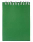 Блокнот А6 ЗЕЛЕНЫЙ "Для конференций" 60 листов, на гребне
