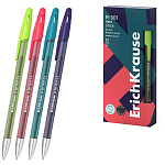 Ручка гелевая " Erich Krause " R-301 Gel Stick Reef, черная 0,5мм, толщина письма 0,4мм, круглая, ассорти, картонная упаковка