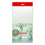 Скатерть одноразовая " Интерпак " 120*220см, 35мкм, ПВД, Вербена, пакет, европодвес